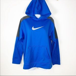 Nike Tops - Nike Therma-Fit Blue Colorblock Pullover Hoodie Nike Tops - Nike Therma-Fit Blue Colorblock Pullover Hoodie
